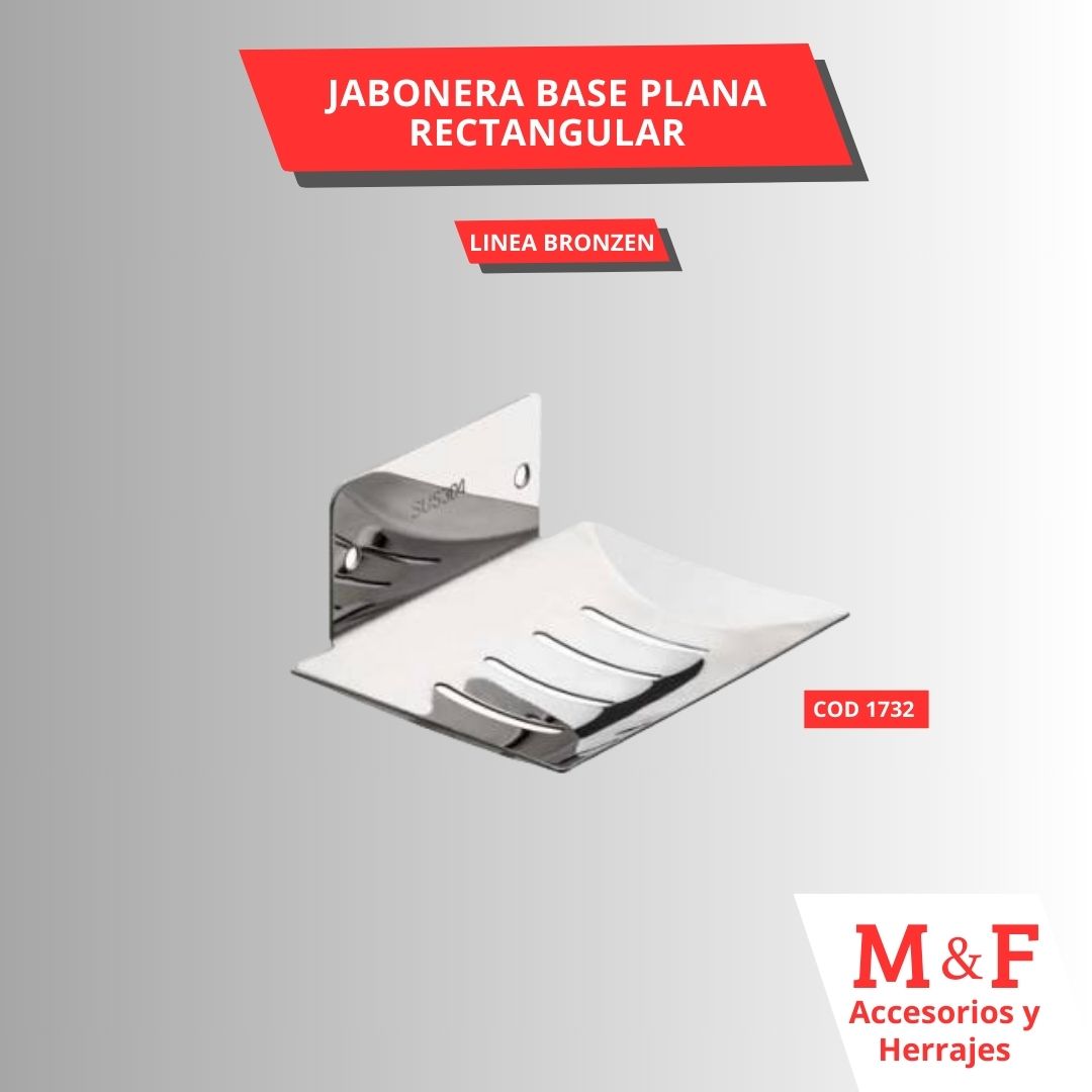 Jabonera Base Plana Rectangular
